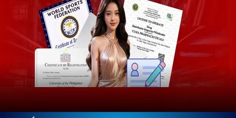 Được cấp giấy phép hoạt động bởi các cơ quan quản lý hàng đầu